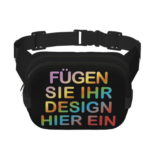 Crossbody bag selbst gestalten umhängetasche herren Sling Bag bedrucken brusttasche drucken Sie irgendeine Ihrer Design Foto Text mini Rucksack personalisierte geschenk Vielseitiger Schultertasche von Generic