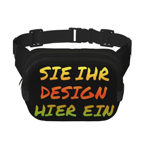 Crossbody bag selbst gestalten umhängetasche herren Sling Bag bedrucken brusttasche drucken Sie irgendeine Ihrer Design Foto Text mini Rucksack personalisierte geschenk Vielseitiger Schultertasche von Generic