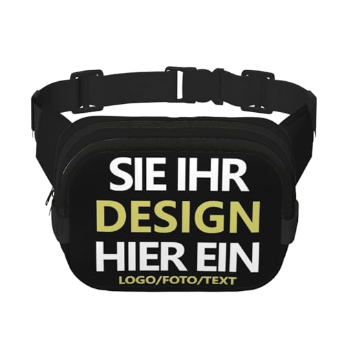 Crossbody bag selbst gestalten umhängetasche herren Sling Bag bedrucken brusttasche drucken Sie irgendeine Ihrer Design Foto Text mini Rucksack personalisierte geschenk Vielseitiger Schultertasche von Generic
