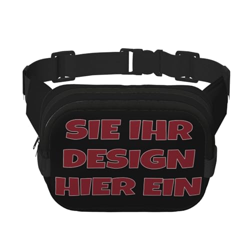 Crossbody bag selbst gestalten umhängetasche herren Sling Bag bedrucken brusttasche drucken Sie irgendeine Ihrer Design Foto Text mini Rucksack personalisierte geschenk Vielseitiger Schultertasche von Generic