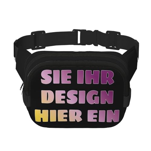 Crossbody bag selbst gestalten umhängetasche herren Sling Bag bedrucken brusttasche drucken Sie irgendeine Ihrer Design Foto Text mini Rucksack personalisierte geschenk Vielseitiger Schultertasche von Generic