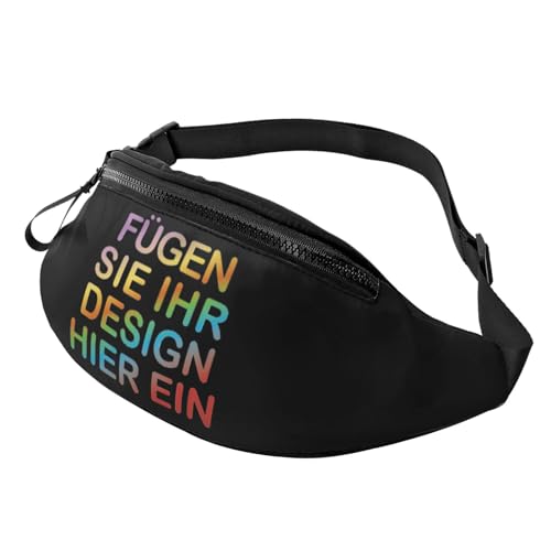 Crossbody bag selbst gestalten umhängetasche herren Sling Bag bedrucken brusttasche drucken Sie irgendeine Ihrer Design Foto Text mini Schultertasche personalisierte geschenk Vielseitiger Rucksack von Generic