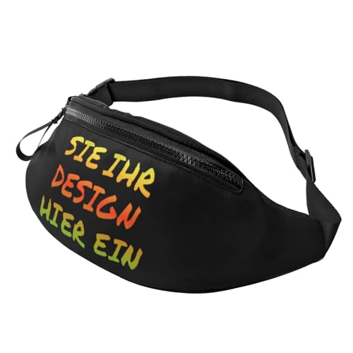 Crossbody bag selbst gestalten umhängetasche herren Sling Bag bedrucken brusttasche drucken Sie irgendeine Ihrer Design Foto Text mini Schultertasche personalisierte geschenk Vielseitiger Rucksack von Generic