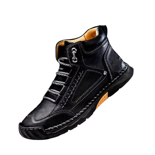 Cryonessa Leather Boots, Cryonessa Boots, Men's Comfortable Handmade Leather, Waterproof, Arch Support Shoes (39,Black) von Generic