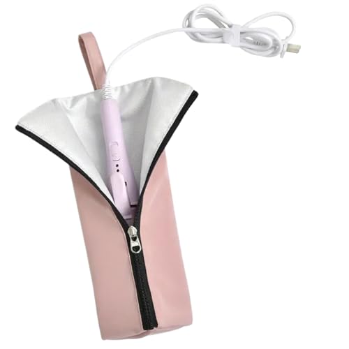 Curling Iron Mat Bag - Heat Resistant Mat for Hair Tool | Curling Iron Storage Travel Case | Straightener Pouch | Dust Waterproof Organizer for RV Hairstylist Salon Bathroom Home Makeup Station Curling Iron Mat Bag - Heat Resistant Mat for Hair Tool | Curling Iron Storage Travel Case | Straightener Pouch | Dust Waterproof Organizer for RV Hairstylist Salon Bathroom Home Makeup Station von Generic
