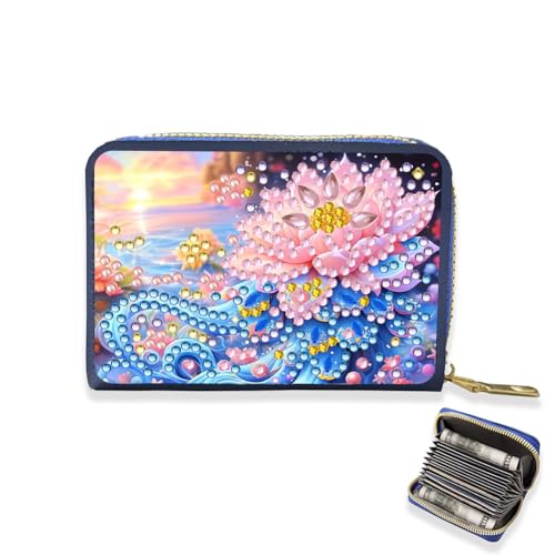 DIY Malerei Kartenhalter Geldbeutel Geldbörse mit Reißverschluss Diamant Malkartenhalter Geldbeutel für Frauen von Generic