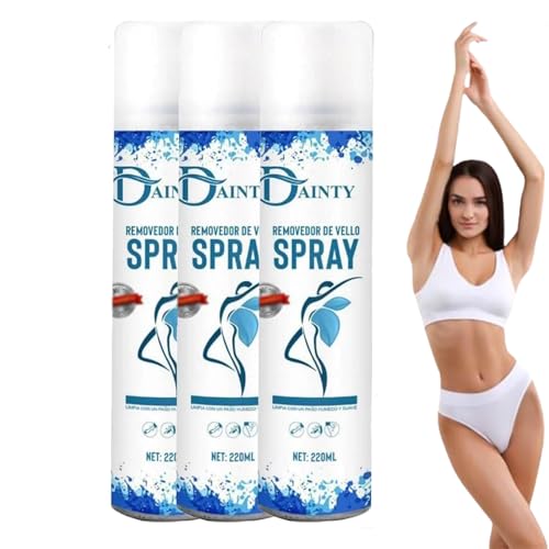 Dainty Hair Removal Spray, 𝐃𝐚𝐢𝐧𝐭𝐲 Removedor De Vello 𝐒𝐩𝐫𝐚𝐲, Dainty Spray Depilador, Moisturizing & Gentle For Men And Women, For Legs, Armpits, Arms (3pcs) von Generic