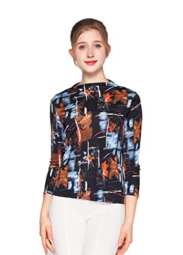 Damen 100% Seide Unterhemd Dehnbar Oberteil Tops Schwarz XXL von Generic