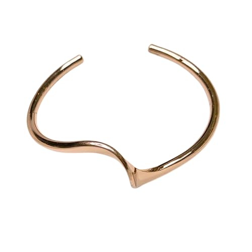 Damen Armband, Frauen Armband Ketten mit Schaft Design Rose Gold Golden Silber Elegant für Frauen Kupfer Armbänder Valentinstag (Roségold) von Generic
