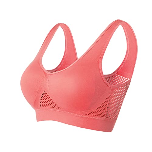 Damen BH Große Größen Bra 2024 Neu Sport BH Ohne Bügel Atmungsaktiver und Leichter für Alltag Yoga Fitness Ohne Bügel Starker Halt für Damen von Generic