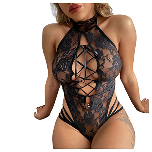 Damen Babydoll Body Sexy Spitze Set Reizwäsche Set Offener Schritt GroßE BrüSte ReizwäSche Lingerie Dessous Damen Sex Baby Dolls Negligees Damen Erotic Dessous von Generic