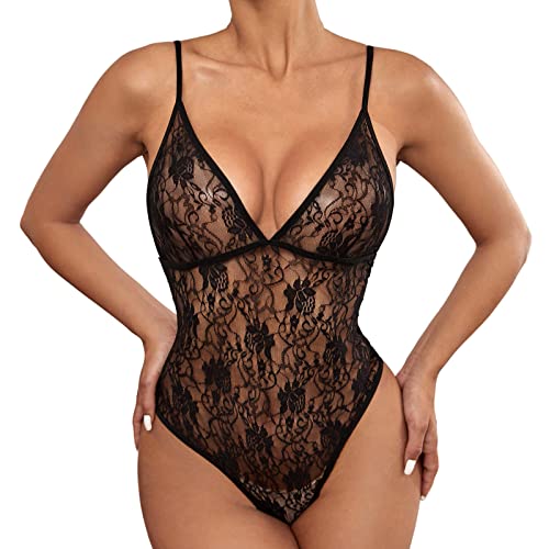 Damen Babydoll Body Sexy Spitze Set Reizwäsche Set Offener Schritt GroßE BrüSte ReizwäSche Lingerie Dessous Damen Sex Baby Dolls Negligees Damen Erotic Dessous von Generic