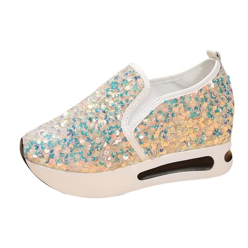 Damen Ballerina Atmungsaktiv Walkingschuhe Laufschuhe Lightweight Elegant Dirndl Schuhe Turnschuhe rutschfeste Running Outdoor Fitnessschuhe Straßenlaufschuhe Lightweight Fitnessschuhe von Generic