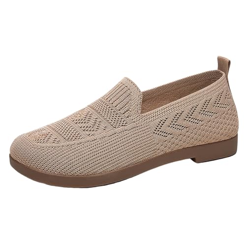 Damen Ballerina Barfußschuhe Mit Elastischem Elegant Dirndl Schuhe rutschfest Walkingschuhe Turnschuhe Joggingschuhe Bequemer Freizeitschuhe Lightweight Fitnessschuhe von Generic