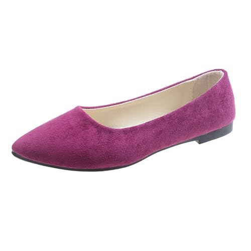 Damen Ballerinas Elegant Sommerschuhe Leicht Hausschuhe Slip on Damenschuhe Klassische Balerinaschuhe Bequeme Sportliche Tanzschuhe Flach Schuhe von Generic