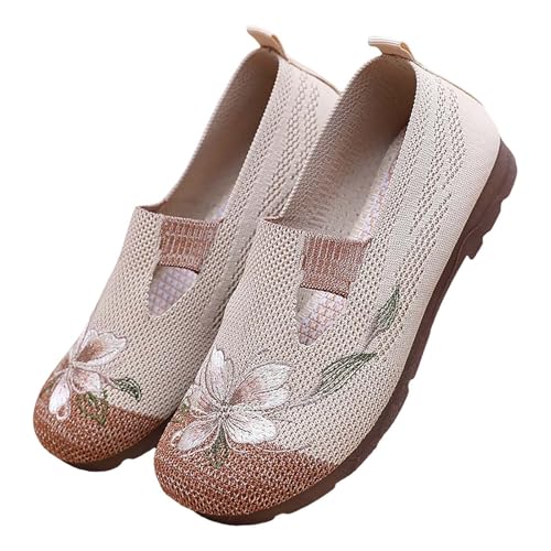 Damen Ballerinas Sommer Flache Atmungsaktive Schnüre Laufschuhe Leichte Sneakers Outdoor Straßenlaufschuhe Einfarbig Breite Schlupfschuhe Rutschfeste Sommerschuhe Freizeitschuhe Alltag Damen Ballerinas Sommer Flache Atmungsaktive Schnüre Laufschuhe Leichte Sneakers Outdoor Straßenlaufschuhe Einfarbig Breite Schlupfschuhe Rutschfeste Sommerschuhe Freizeitschuhe Alltag von Generic