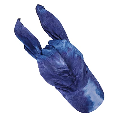 Damen Bandana mit Schirm Haarband Sommer Sonnenhut Kopftuch Visor Strand Cap Bandana Sonnenschutz Mütze Dunkelblau Einheitsgröße von Generic