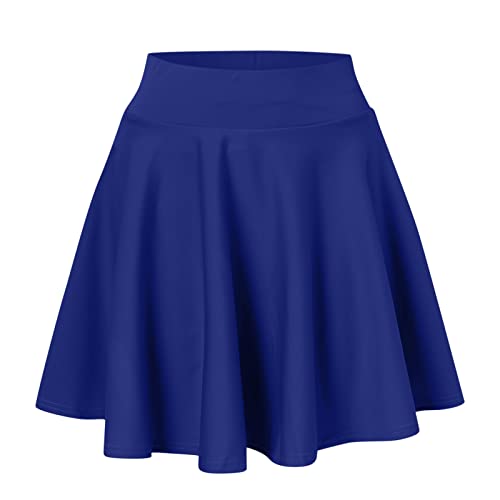 Damen Beiläufig Elastische Taille A Linie Faltenrock Basic Solide Vielseitige Dehnbar Informell MiniSkater Rock Mädchen Glocken Rock Tennis Rock Damen Beiläufig Elastische Taille A Linie Faltenrock Basic Solide Vielseitige Dehnbar Informell MiniSkater Rock Mädchen Glocken Rock Tennis Rock von Generic