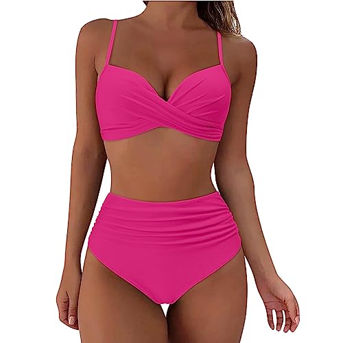 Damen Bikini Bauchweg Mit Shorts Bikini Damen Bauchweg Schwarz Bikini Damen Set Mit Bügel Bunt Sexy Bikini Damen Tanga Swimsuit for Women Plus Size Badeanzug Damen Bauchweg Badeanzüge Damen von Generic