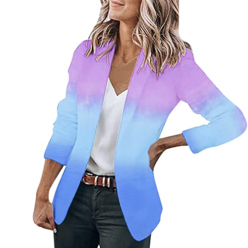 Damen Blazer Elegant Business Strickjacke,Hahnentritt Blazer Damen,Casual Blazer Damen,Jeans Und Blazer,Lederblazer Damen Schwarz,Bomberjacke Damen Lang,Blazer Dunkelgrün Damen von Generic