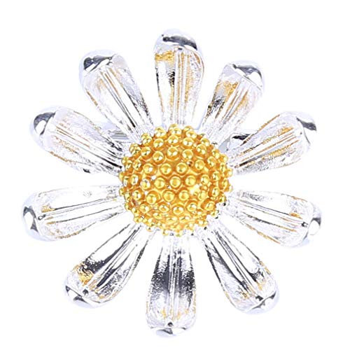 Damen-Brosche, Gänseblümchen, Brosche, Sonnenblume, Brosche, Mode, Schmuck, Zubehör, Schal, Pullover, Kleid, Dekoration, Geschenk von Generic
