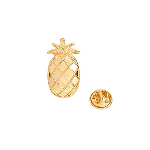 Damen Brosche Pins Ananas Legierung Brosche Abzeichen Kleidung Schal Abzeichen Rucksack Schuhe Icon Schmuck, Gelb von Generic