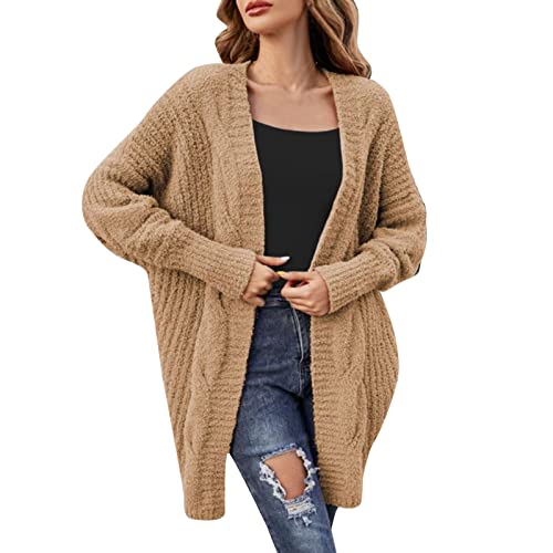 Damen Cardigan Strandkleid Lang Leichter,Long Sweatjacken Damen,Strickjacke Türkis,Outdoormantel,Softshelljacke Damen,Strickjacke Damen Lang Grün von Generic