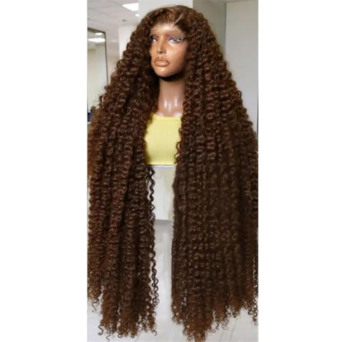 Damen Casual Curly Lace Front Perücke 13X4 HD Echthaar Deep Wave 13X6 Frontal Perücken Für Den Täglichen Gebrauch von Generic