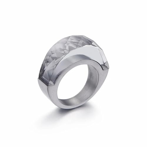 Damen Edelstahl Boho Gold Silber Farbe Multi-Color Kristallglas Eheringe Schmuck von Generic