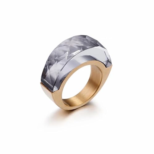 Damen Edelstahl Boho Gold Silber Farbe Multi-Color Kristallglas Eheringe Schmuck Damen Edelstahl Boho Gold Silber Farbe Multi-Color Kristallglas Eheringe Schmuck von Generic