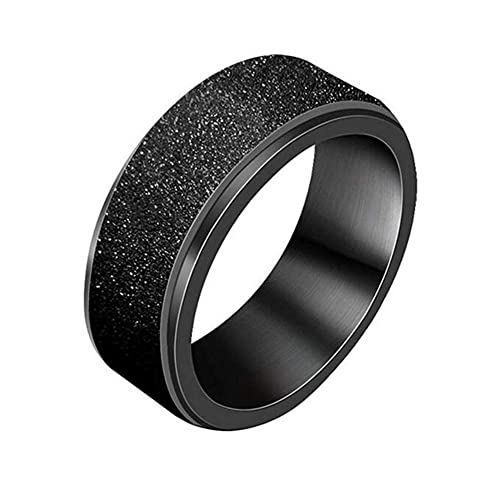 Damen Edelstahl Spinner Ring Sandstrahl Finish Ehering 6MM/8MM Damen Edelstahl Spinner Ring Sandstrahl Finish Ehering 6MM/8MM von Generic