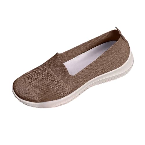 Damen Freizeitschuhe für den Alltag Atmungsaktives Mesh-Design Bequeme Flache Sohle Ideal für Frühling Stilvoll vielseitig für entspannte Outfits Schuhe Für Damen Schwarz Fahrrad Schuhe Damen 38 von Generic