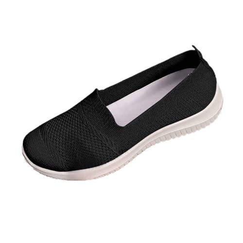 Damen Freizeitschuhe für den Alltag Atmungsaktives Mesh-Design Bequeme Flache Sohle Ideal für Frühling Stilvoll vielseitig für entspannte Outfits Schuhe Für Damen Schwarz Fahrrad Schuhe Damen 38 von Generic