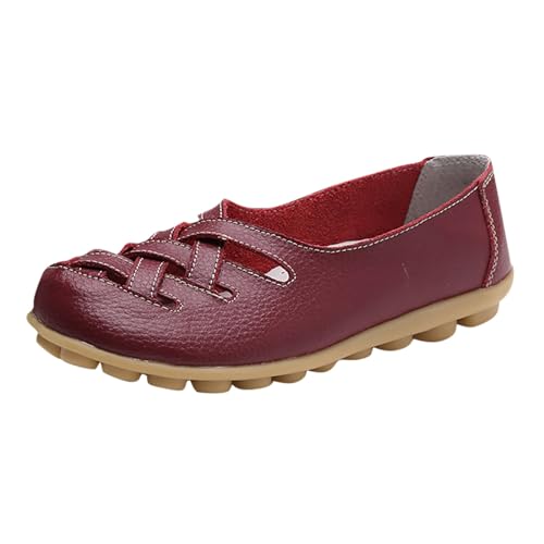 Damen Freizeitschuhe mit Absatz Bequeme Loafers für Elegante Einzelschuhe mit weichem Fußbett für täglichen Komfort stilvolle Auftritte (36) von Generic