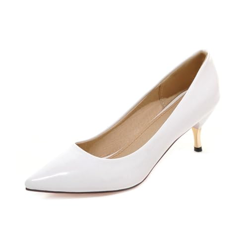 Damen Glitzer Pumps Mit Hohen Keilabsätzen Strapazierfähiges Wildleder Obermaterial Bequeme Runde Spitze Plattform Slip On Abend Party Schuhe,Weiß,37 EU Damen Glitzer Pumps Mit Hohen Keilabsätzen Strapazierfähiges Wildleder Obermaterial Bequeme Runde Spitze Plattform Slip On Abend Party Schuhe,Weiß,37 EU von Generic