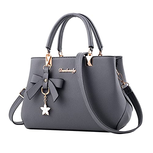 Damen Gross Leather Handtaschen Schultertaschen Damen Tote Bag Mode Handtaschen Damen Geldbörse Satchel Schultertasche Tote Ledertasche für Damen Handtasche shopper Schultertasche Umhängetasche von Generic