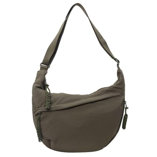 Damen Halbmond Schultertasche Hobo Halfmoon Bag Crossbody Moon Bag mit Verstellbarer Schultergurt Damen Halbmond Tasche von Generic