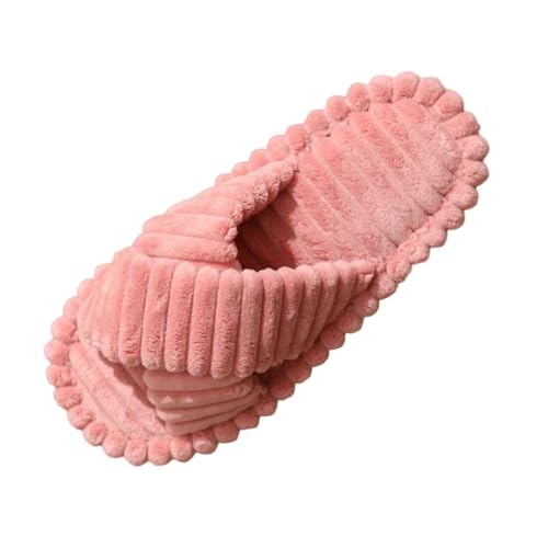Damen Hausschuhe Pantoffeln Slippers Herren Winter Hausschuhe Memory Schaum Weiche Wärme Bequem Slide-Schuhe Flauschiger Plüsch rutschfeste (43) von Generic