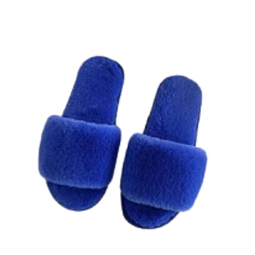Damen Hausschuhe Plüsch Schlappen Warme Weiche Hausschlappen Winter Kuschelige Bettschuhe Rutschfest Einfarbig Hauspantoffeln Weichen Sohlen Hauslatschen Bequem Pantoffeln Slippers von Generic