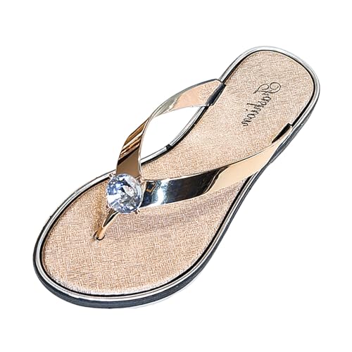 Damen Hausschuhe Slingback Orthopädische Slide Rattan-Gras-Hausschuhe Keilabsatz und Clip-Zehe mit Weiches Fußbett Freizeit Offene Schuhe Strand Dusche von Generic