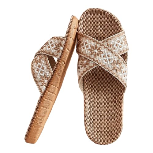 Damen Hausschuhe Vintage Sommerschuhe Mode Strasssteine Slingback Flache LäSsige Offene Schuhe High Heel Plattform Pantoletten Garten Dusche Slides Damen Hausschuhe Vintage Sommerschuhe Mode Strasssteine Slingback Flache LäSsige Offene Schuhe High Heel Plattform Pantoletten Garten Dusche Slides von Generic