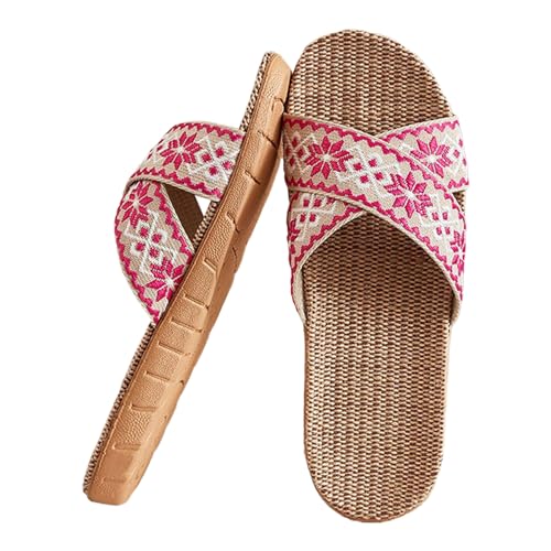 Damen Hausschuhe Vintage Sommerschuhe Mode Strasssteine Slingback Flache LäSsige Offene Schuhe High Heel Plattform Pantoletten Garten Dusche Slides von Generic