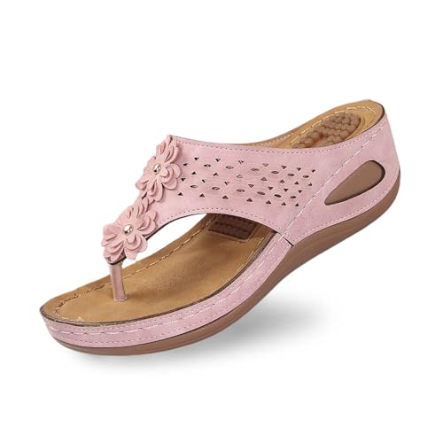 Damen Hausschuhe Walking Shoes Freizeit Mesh Mode Strasssteine Sommer Pantoletten Slippers Sandalen Breite FüßE High Heel Plattform Peep Toe Plateau von Generic