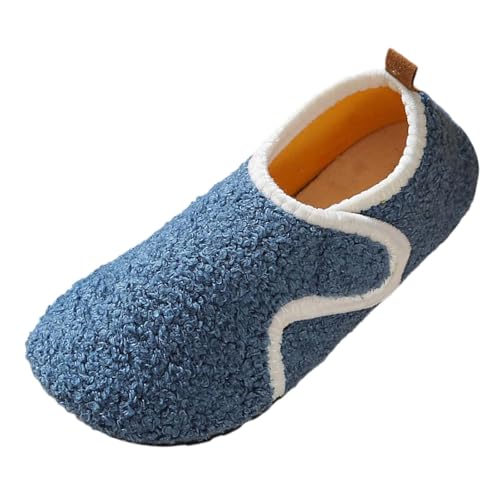 Damen Hausschuhe Winter Erwachsene Warme Schlupfer mit Weicher Sohle Bequeme Einlegesohlen Hausschuhe Damen Fersenbetten Hausschuhe Herren (Blue, 40) von Generic
