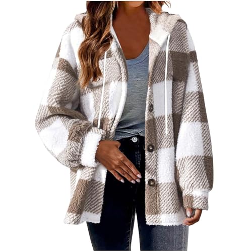 Damen Hemdjacke Karierte Jacke Langarm Shacket Mantel Flanell Jacke Hemdbluse mit Knöpfen Frühlingsangebote Damen Hemdjacke Karierte Jacke Langarm Shacket Mantel Flanell Jacke Hemdbluse mit Knöpfen Frühlingsangebote von Generic
