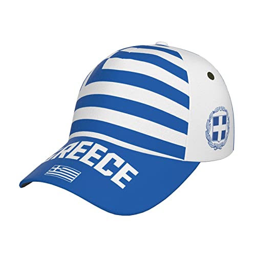 Damen Herren Baseballkappe Griechenland Flagge Cool Griechisch Baseball Kappen Atmungsaktiv Snapback Kappe Verstellbar Baseball Kappe Mütze Für Angeln Laufen Sport von Generic