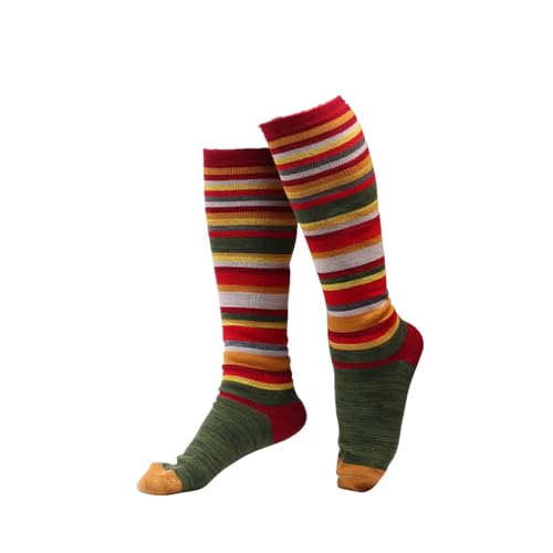 Damen Herren Baumwolle Diabetiker Kniestrümpfe Kniestrümpfe Mit Weichem Bund Für Erwachsene Strümpfe Retro Schüler Überknie Strick Socken Schenkelhohe Strümpfe Lange Baumwollsocken von Generic