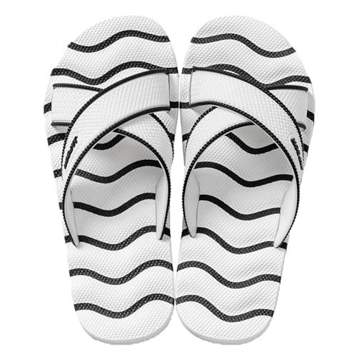 Damen Herren Hausschuhe EVA rutschfest Wolke Rutschen Hausschuhe Kreuzband Obermaterial weich Mode Flip Flops Komfort Dusche Pool Strand Weiß 40 EU Damen Herren Hausschuhe EVA rutschfest Wolke Rutschen Hausschuhe Kreuzband Obermaterial weich Mode Flip Flops Komfort Dusche Pool Strand Weiß 40 EU von Generic