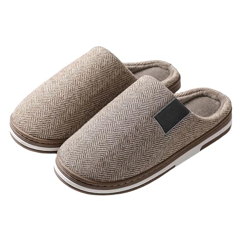 Damen Herren Hausschuhe Winter Plüsch Pantoffeln Warme Weiche Bequeme Flauschige Slippers Geschlossen Memory Foam Hüttenschuhe Unisex Slip-On Filzpantoffeln für Drinnen und Draussen von Generic