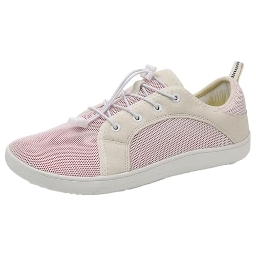 Damen Herren Sneaker, große Größe, Wanderschuhe, breite Spitze, rutschfest, Sportschuhe, Fitness, Radfahren, Laufen, atmungsaktiv, bequem, Rosa, 38 EU Damen Herren Sneaker, große Größe, Wanderschuhe, breite Spitze, rutschfest, Sportschuhe, Fitness, Radfahren, Laufen, atmungsaktiv, bequem, Rosa, 38 EU von Generic